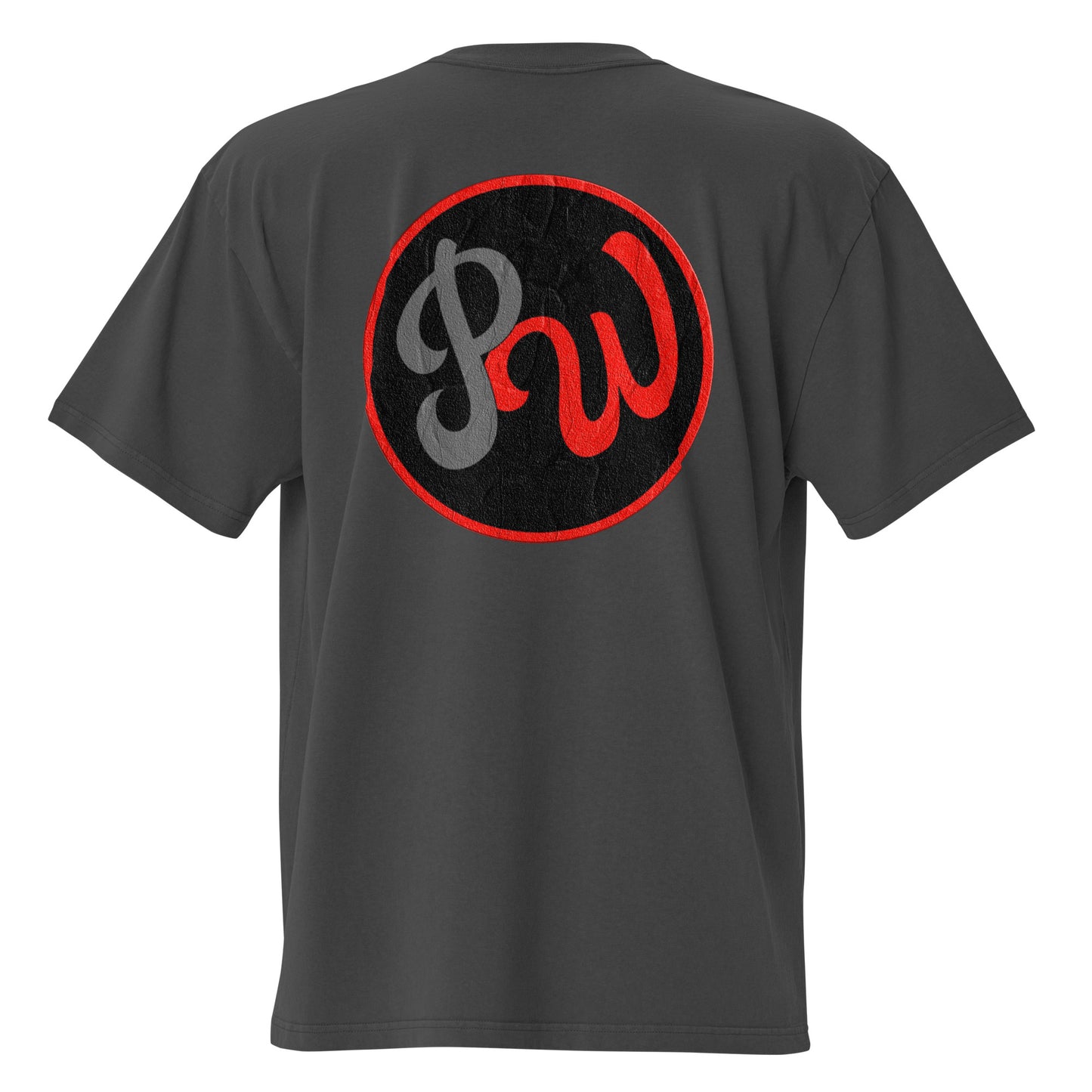 PhivesWrld Red Oversized faded t-shirt