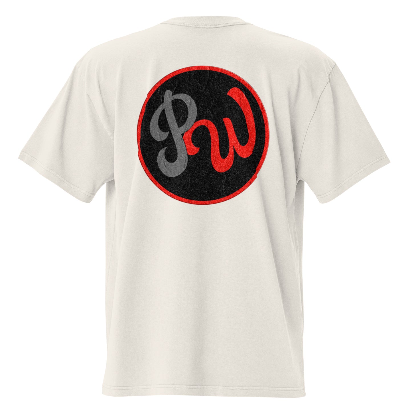 PhivesWrld Red Oversized faded t-shirt