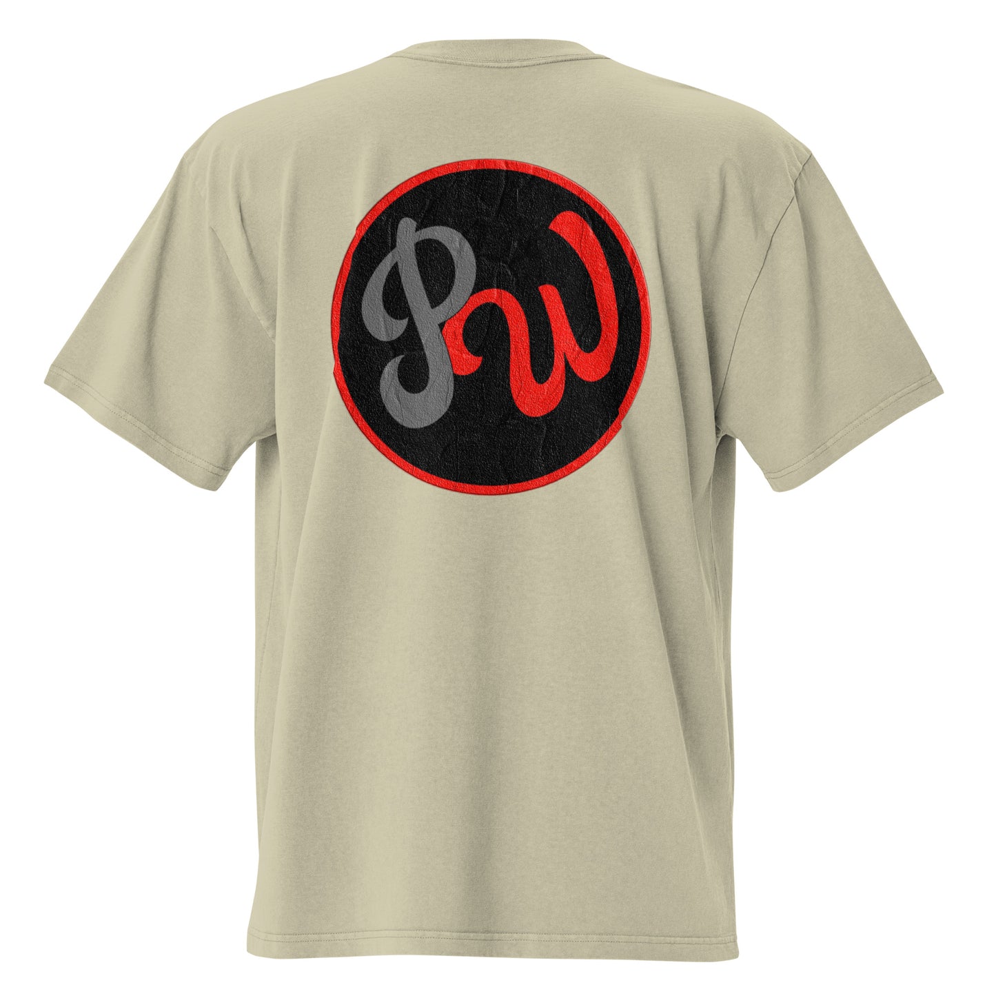 PhivesWrld Red Oversized faded t-shirt