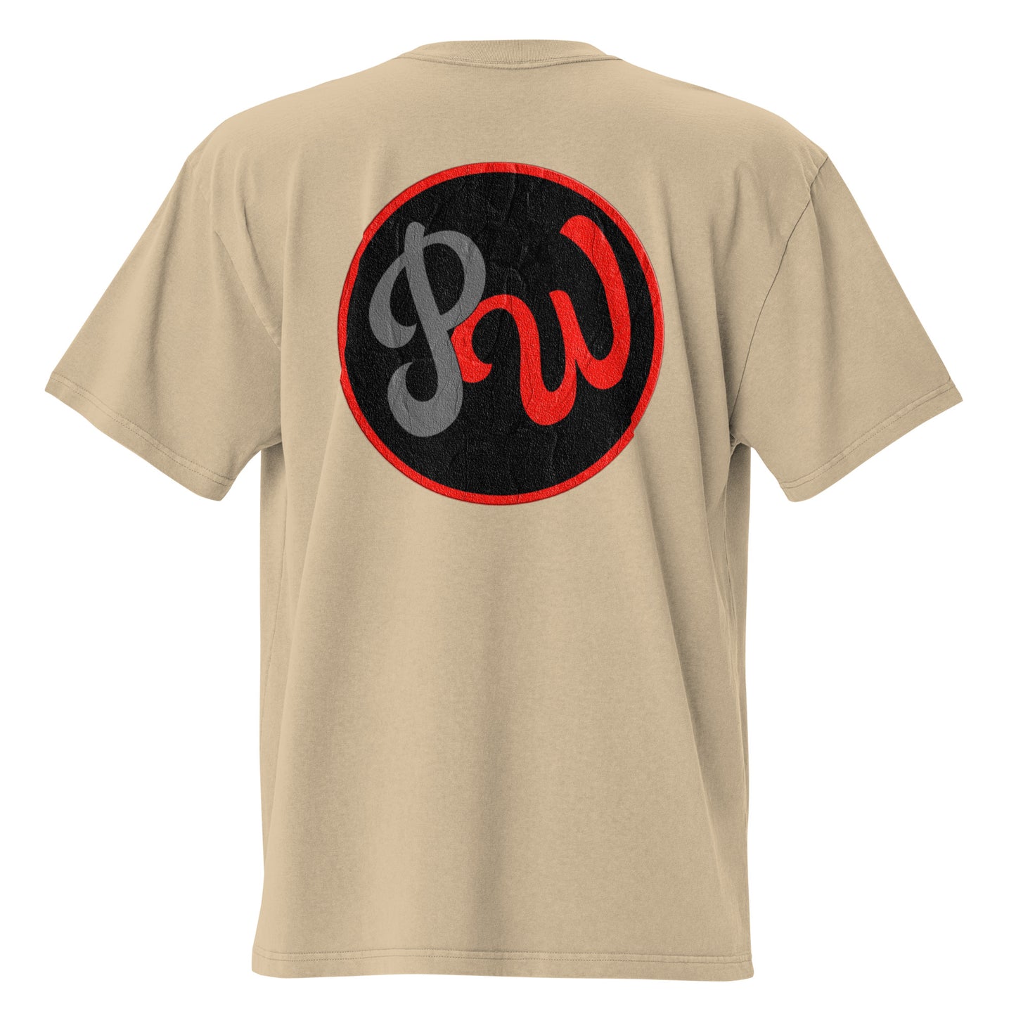 PhivesWrld Red Oversized faded t-shirt