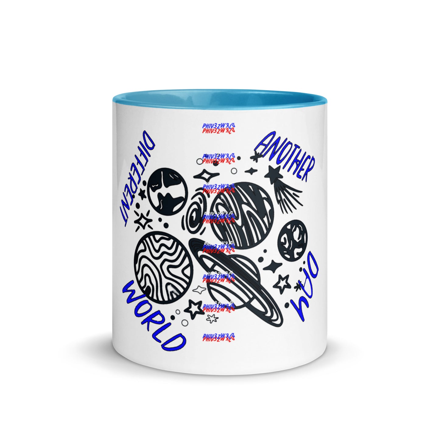 Another Day Different World Mug with Color Inside