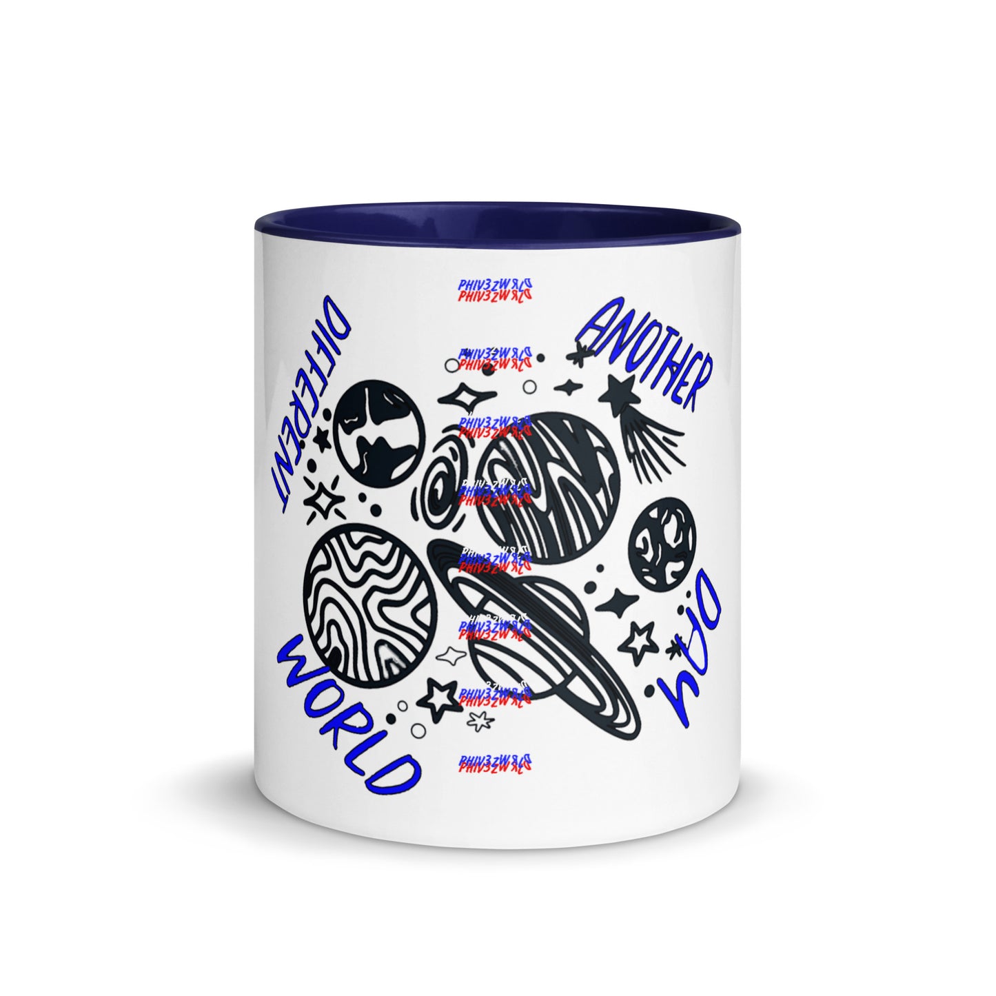 Another Day Different World Mug with Color Inside