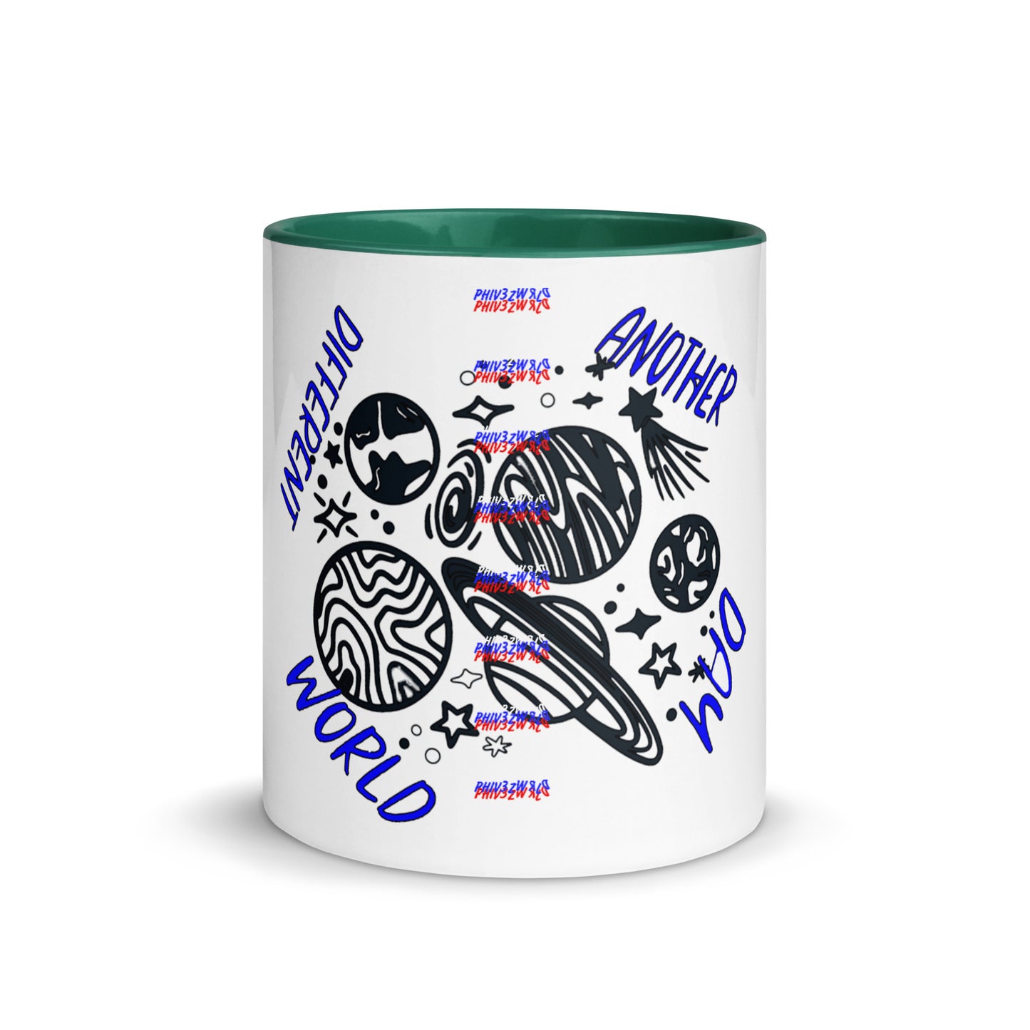 Another Day Different World Mug with Color Inside