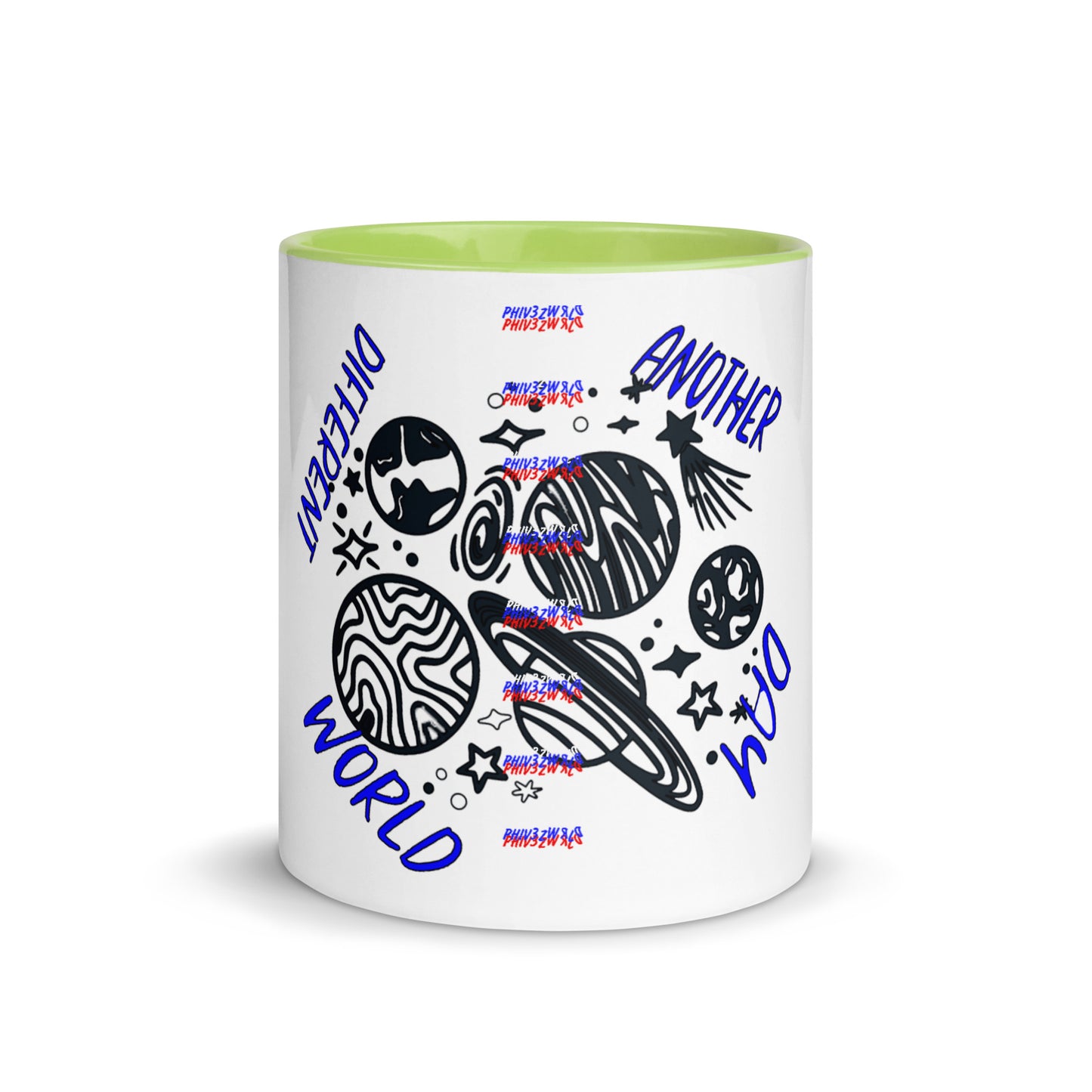 Another Day Different World Mug with Color Inside