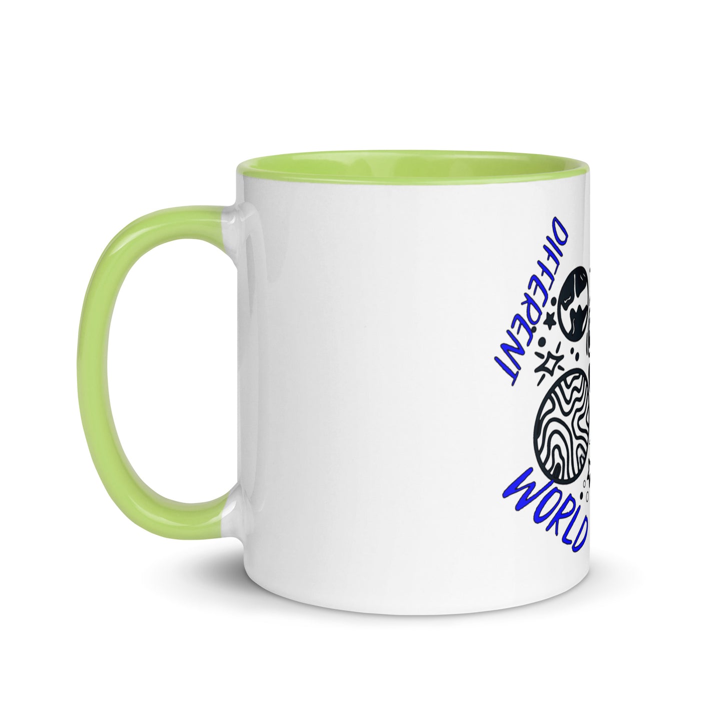 Another Day Different World Mug with Color Inside
