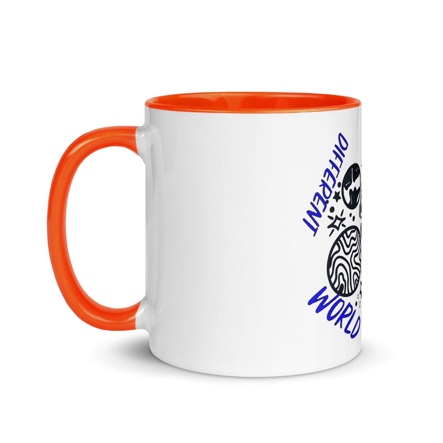 Another Day Different World Mug with Color Inside