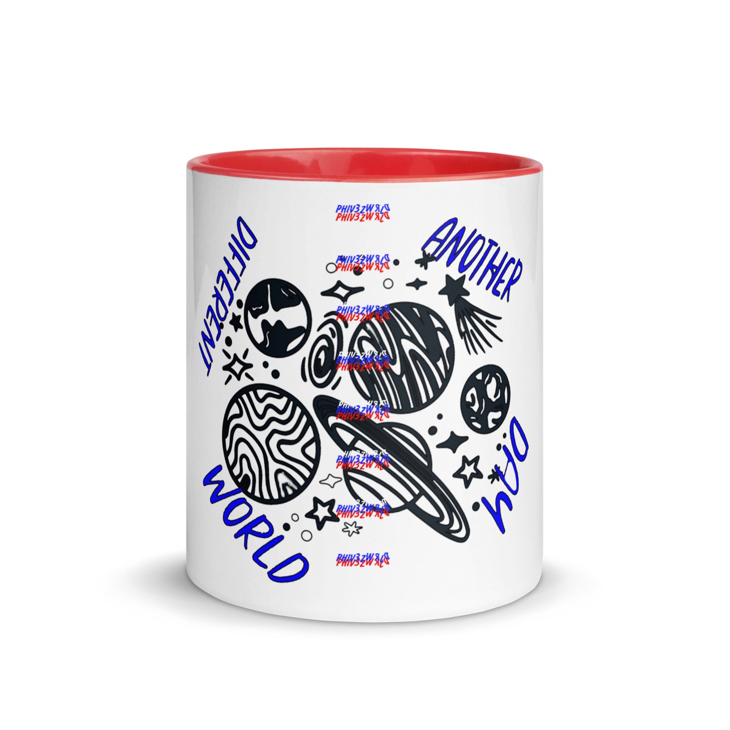 Another Day Different World Mug with Color Inside
