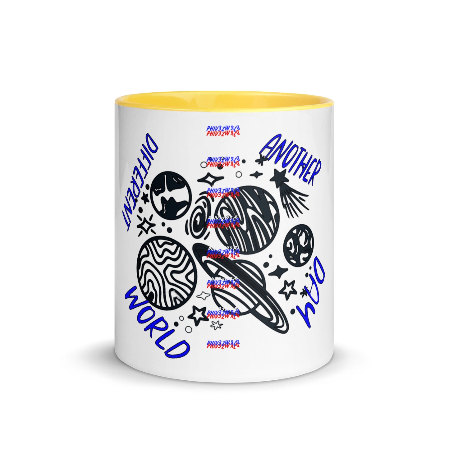 Another Day Different World Mug with Color Inside